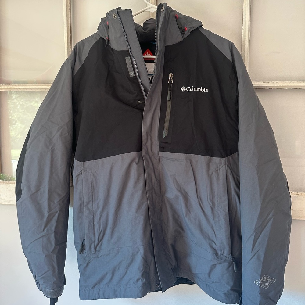 Columbia Men's Rural Mountain II Interchange Jacket (Gray/Black Colorblock, Med